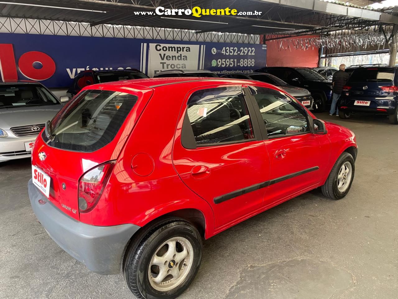 CHEVROLET   CELTA SPIRIT LT 1.0 MPFI 8V FLEXP. 5P   VERMELHO 2014 1.0 FLEX - Loja