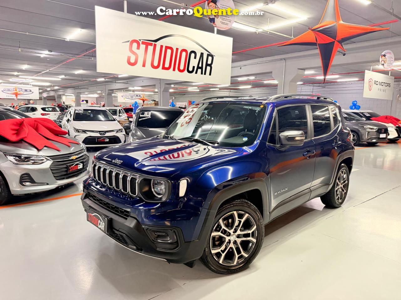 JEEP   RENEGADE LONG. T270 1.3 TB 4X2 FLEX AUT.   AZUL 2023 1.3 FLEX - Loja