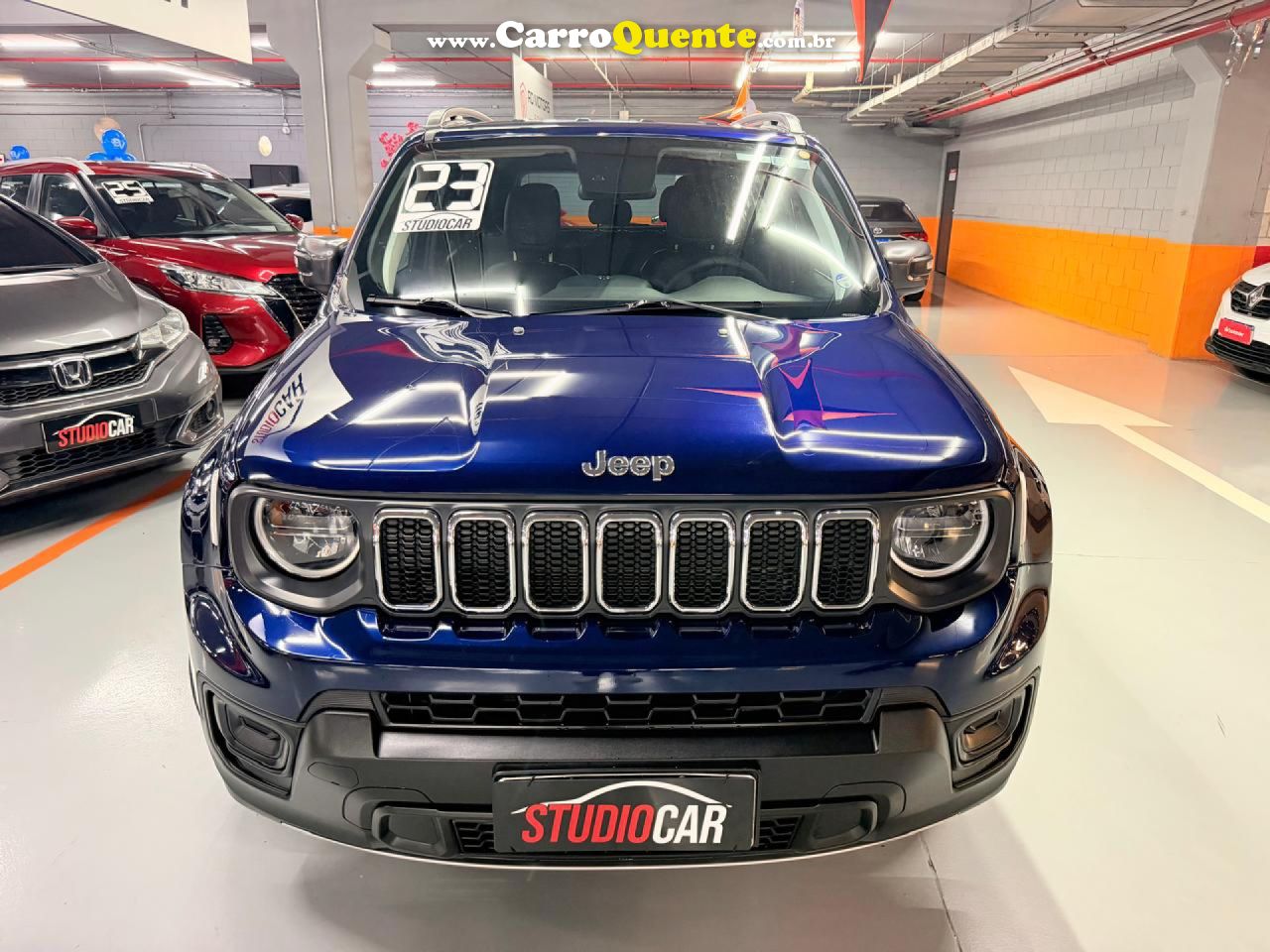 JEEP   RENEGADE LONG. T270 1.3 TB 4X2 FLEX AUT.   AZUL 2023 1.3 FLEX - Loja