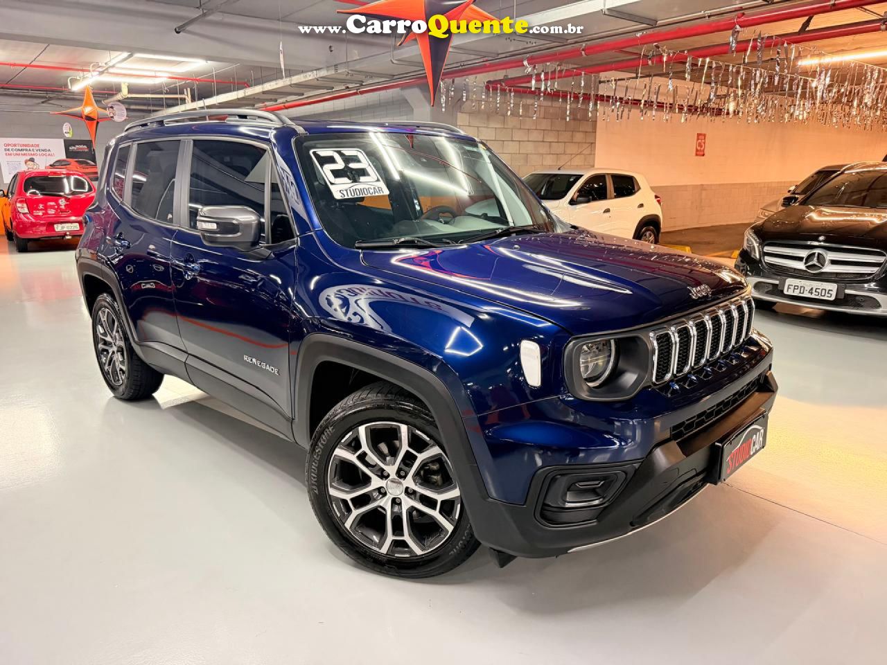 JEEP   RENEGADE LONG. T270 1.3 TB 4X2 FLEX AUT.   AZUL 2023 1.3 FLEX - Loja