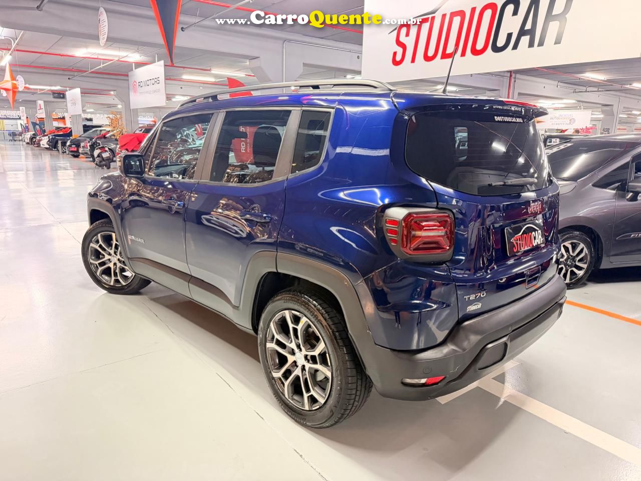 JEEP   RENEGADE LONG. T270 1.3 TB 4X2 FLEX AUT.   AZUL 2023 1.3 FLEX - Loja