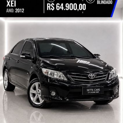 TOYOTA   COROLLA XEI 2.0 FLEX 16V AUT.   PRETO 2012 2.0 FLEX