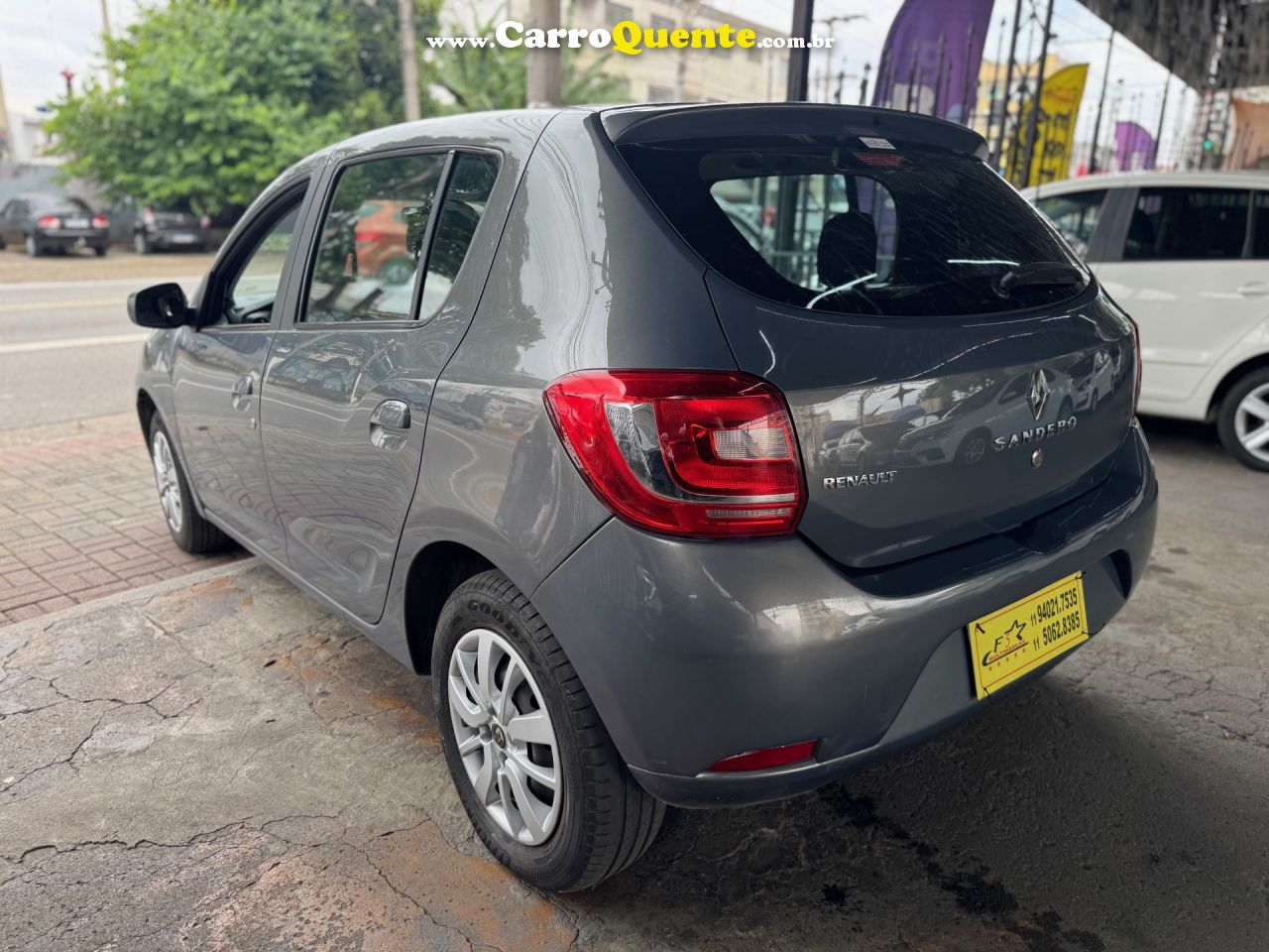 RENAULT   SANDERO EXPRESSION HI-POWER 1.0 16V 5P   CINZA 2015 1.0 FLEX - Loja