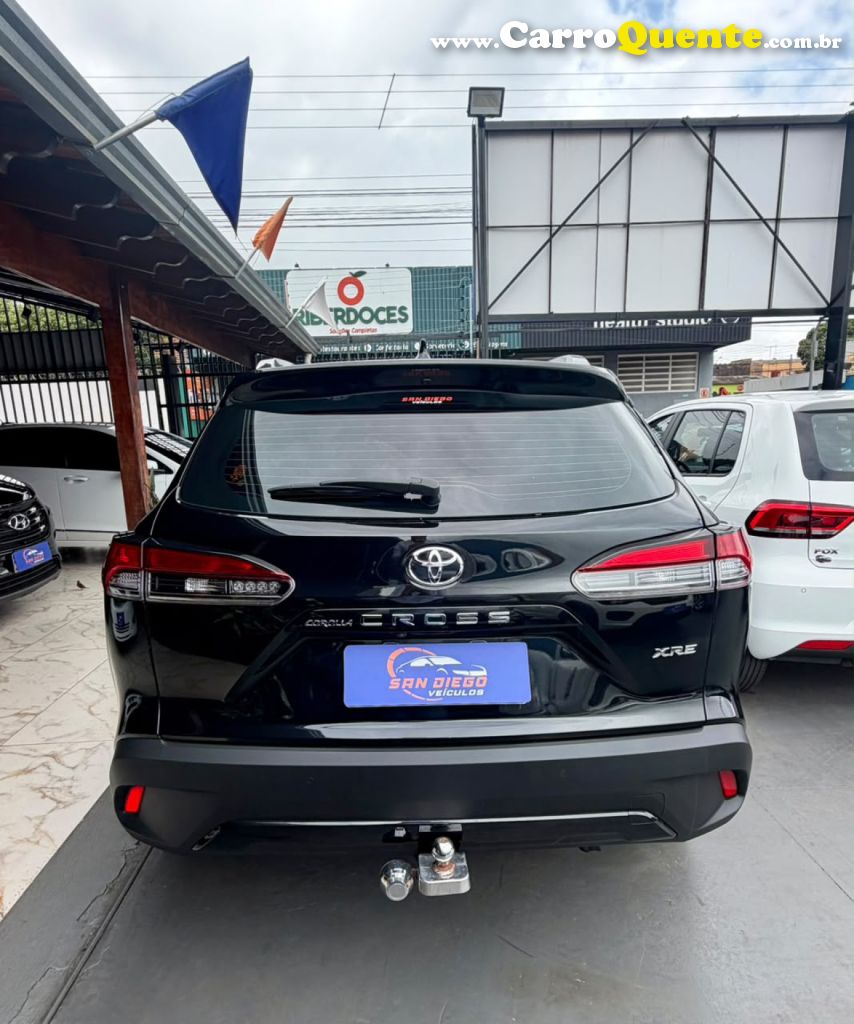 TOYOTA   COROLLA CROSS XRE 2.0 16V FLEX AUT.   PRETO 2022 2.0 FLEX - Loja