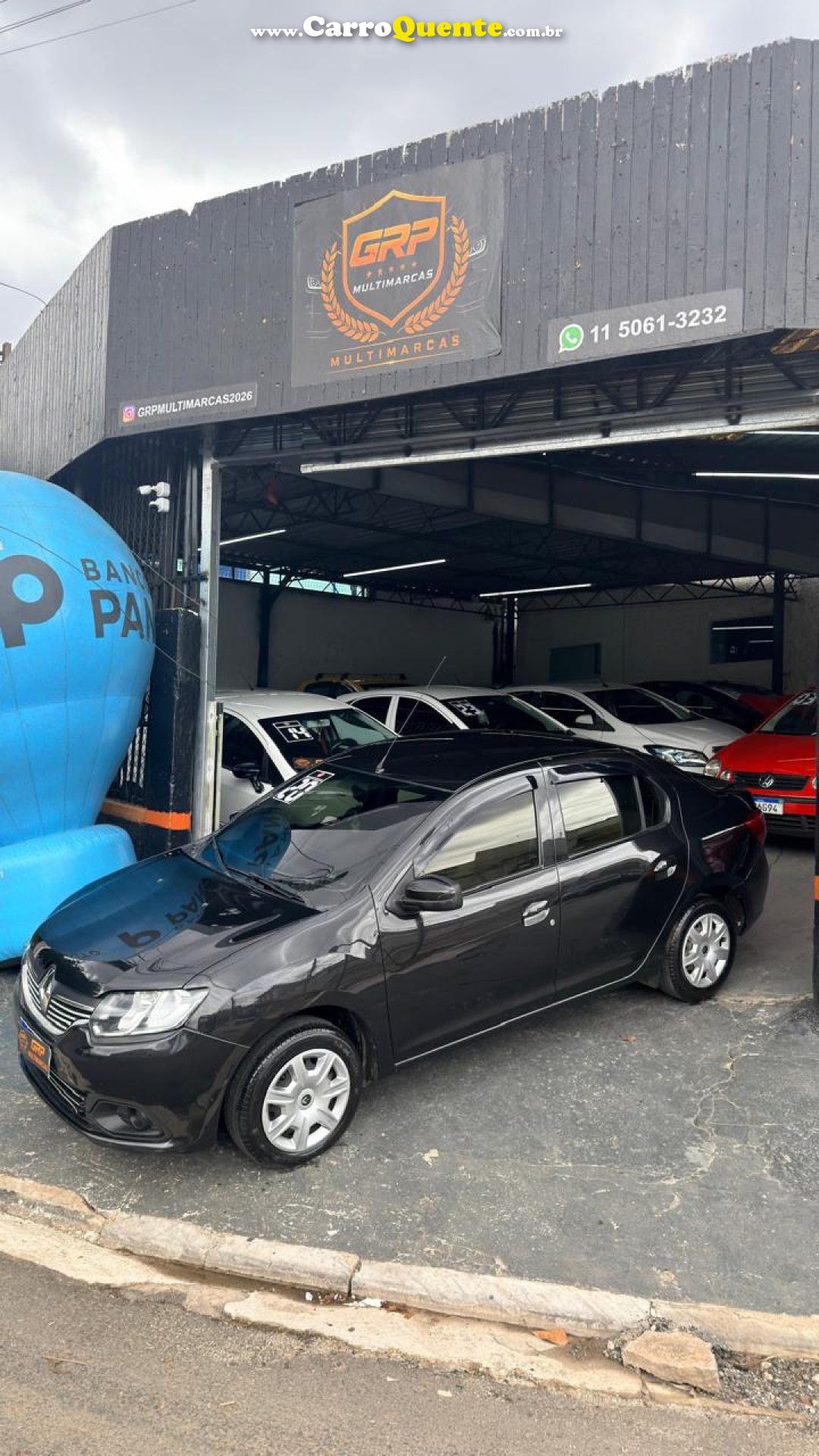 RENAULT   LOGAN EXPRESSION FLEX 1.0 12V 4P   PRETO 2020 1.0 FLEX - Loja