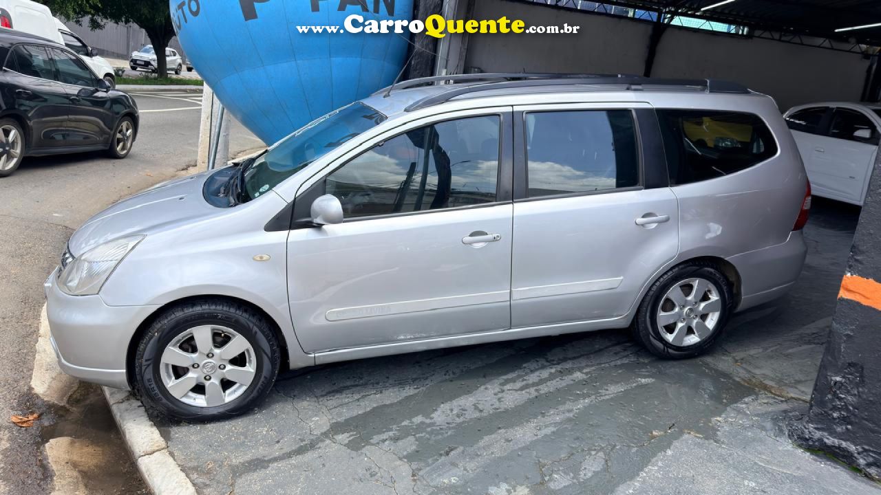 NISSAN   LIVINA GRAND SL 1.8 16V FLEX FUEL AUT.   PRATA 2012 1.8 FLEX - Loja