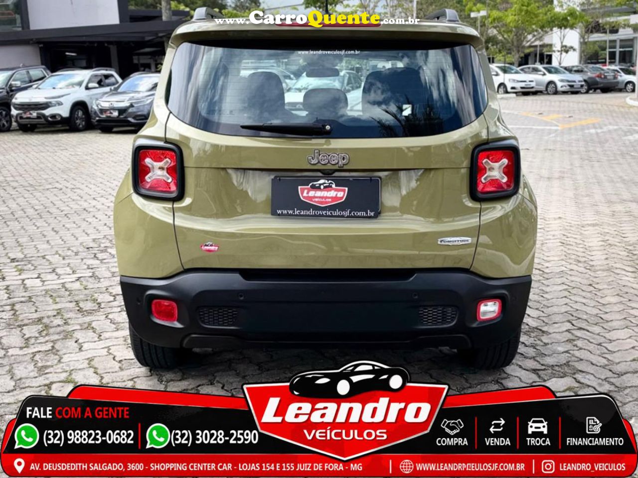 JEEP   RENEGADE LONGITUDE 1.8 4X2 FLEX 16V AUT.   VERDE 2016 1.8 FLEX - Loja