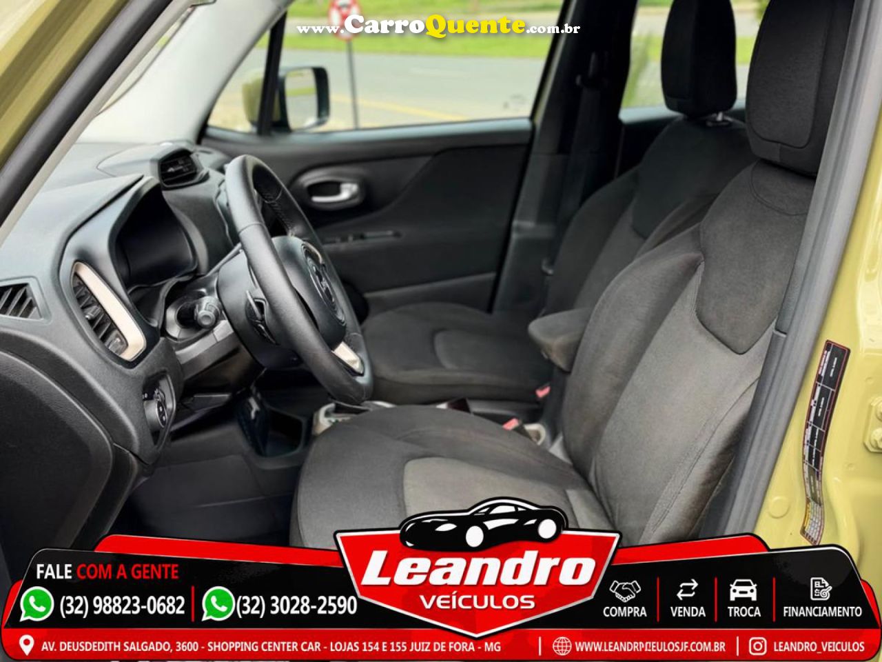 JEEP   RENEGADE LONGITUDE 1.8 4X2 FLEX 16V AUT.   VERDE 2016 1.8 FLEX - Loja