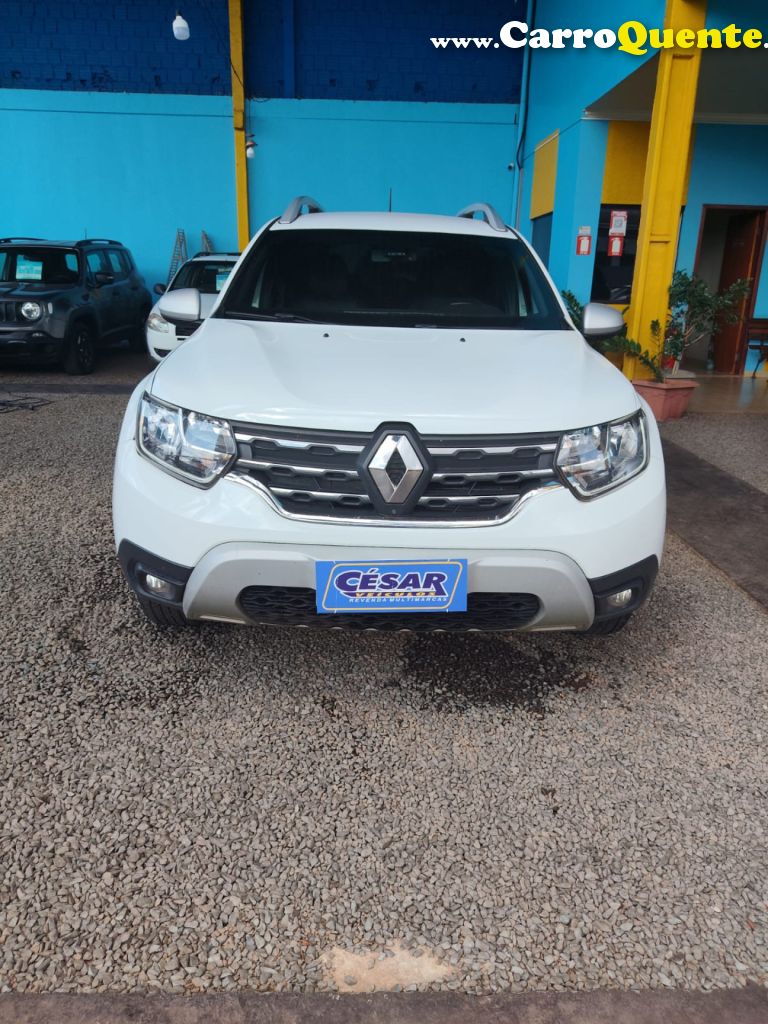 RENAULT   DUSTER ICONIC 1.6 16V FLEX AUT.   BRANCO 2021 1.6 FLEX - Loja