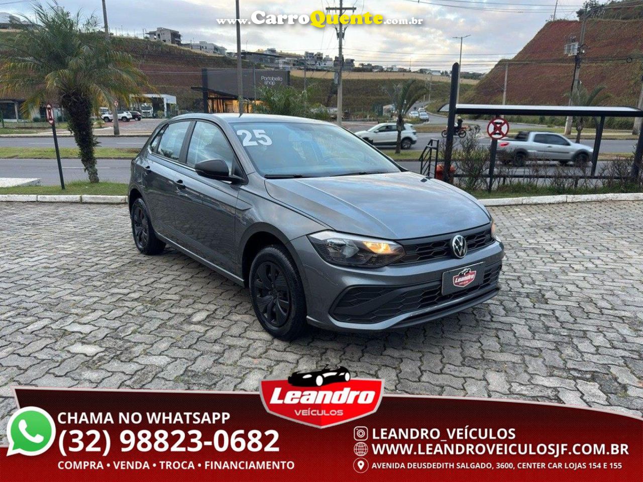 VOLKSWAGEN   POLO TRACK 1.0 FLEX 12V 5P   CINZA 2025 1.0 FLEX - Loja