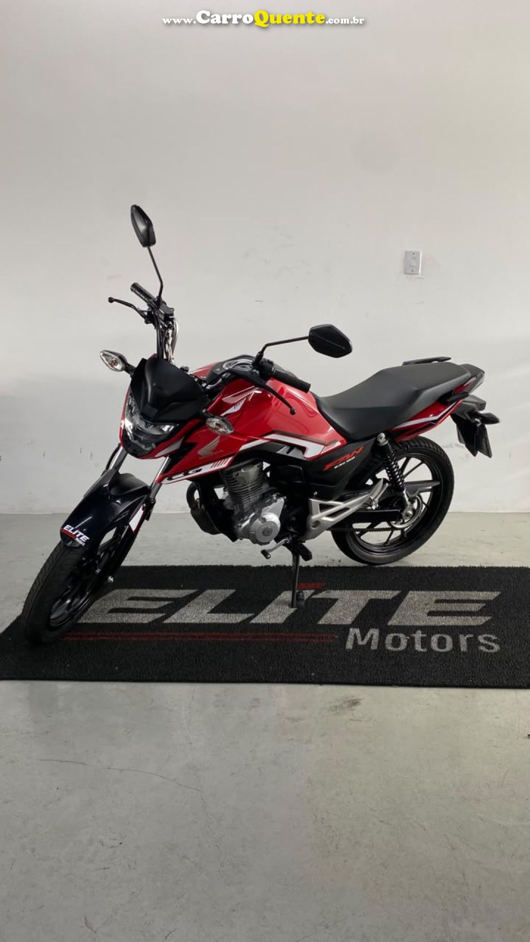 HONDA   HONDACG 160 FAN   VERMELHO 2025 160 GASOLINA - Loja