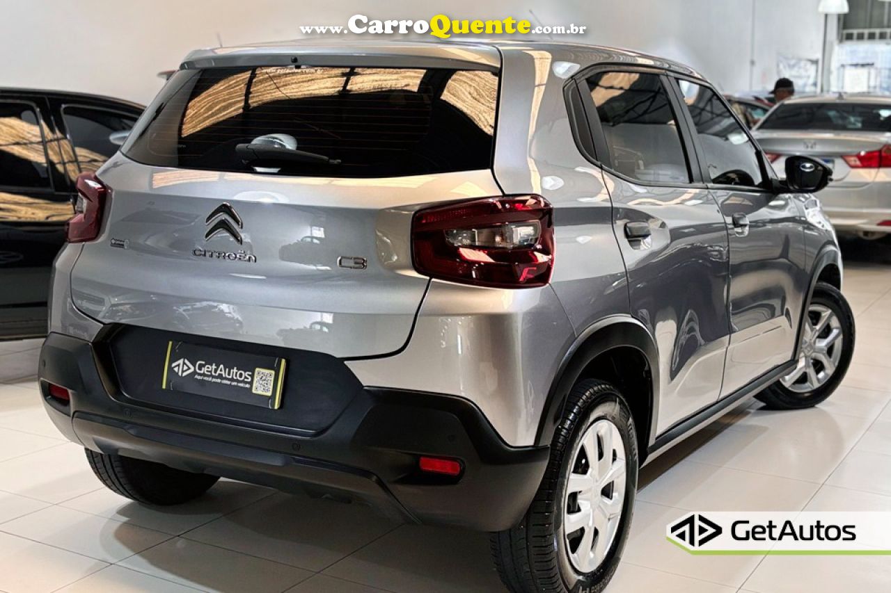 CITROËN   C3 LIVE PACK 1.0 FLEX 6V 5P MEC.   PRATA 2023 1.0 FLEX - Loja
