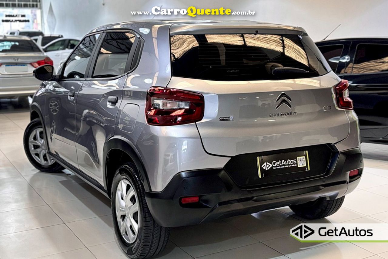 CITROËN   C3 LIVE PACK 1.0 FLEX 6V 5P MEC.   PRATA 2023 1.0 FLEX - Loja
