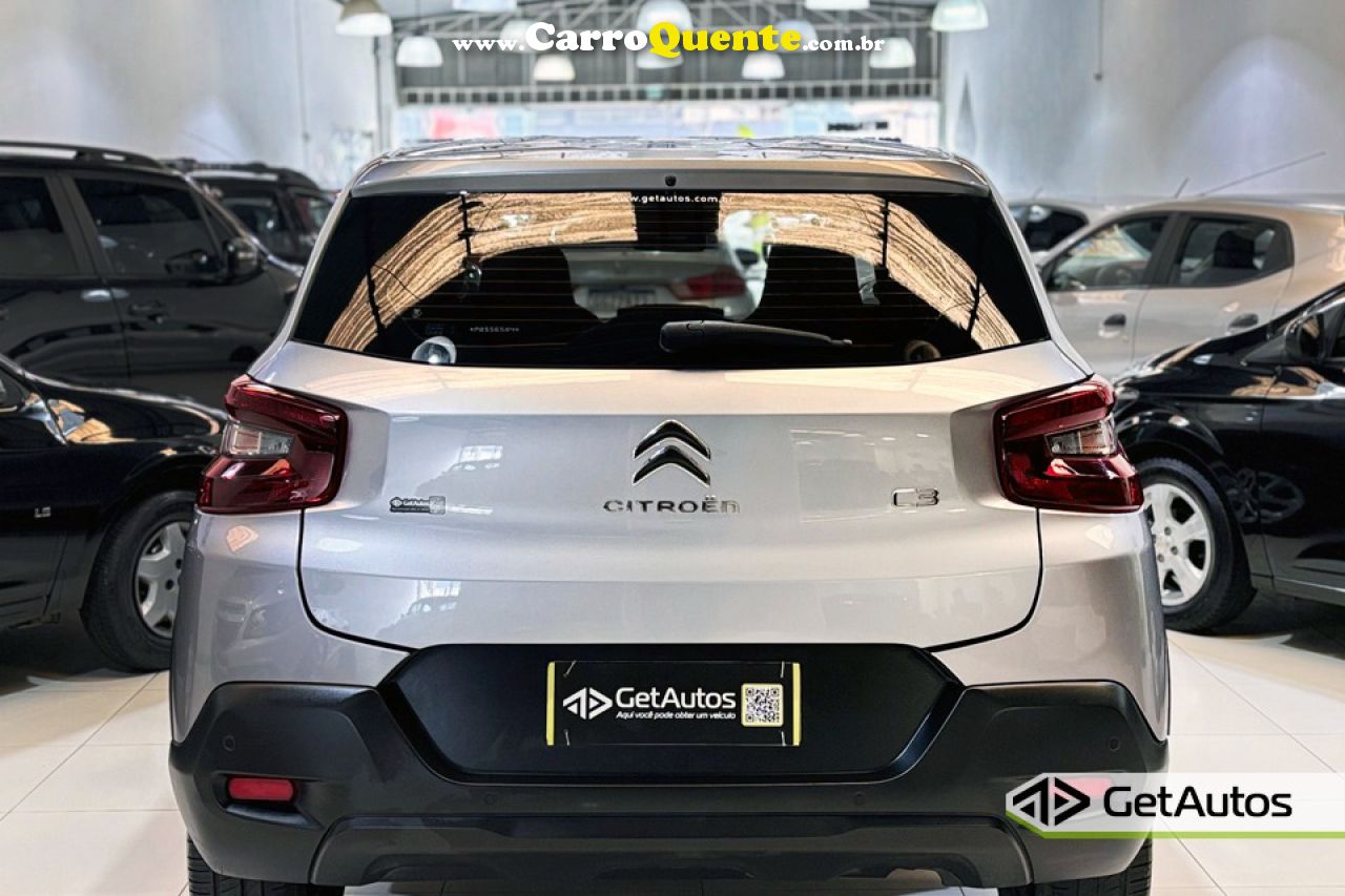 CITROËN   C3 LIVE PACK 1.0 FLEX 6V 5P MEC.   PRATA 2023 1.0 FLEX - Loja