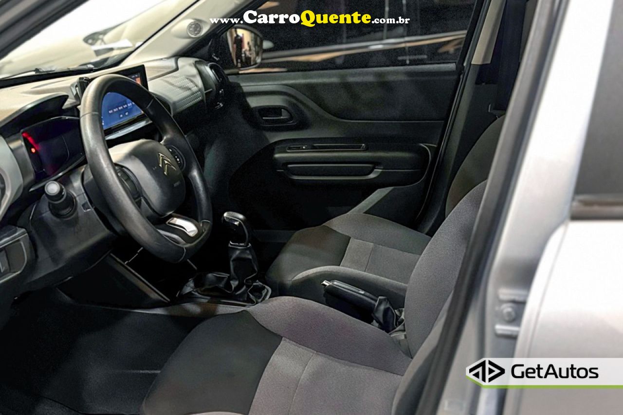 CITROËN   C3 LIVE PACK 1.0 FLEX 6V 5P MEC.   PRATA 2023 1.0 FLEX - Loja
