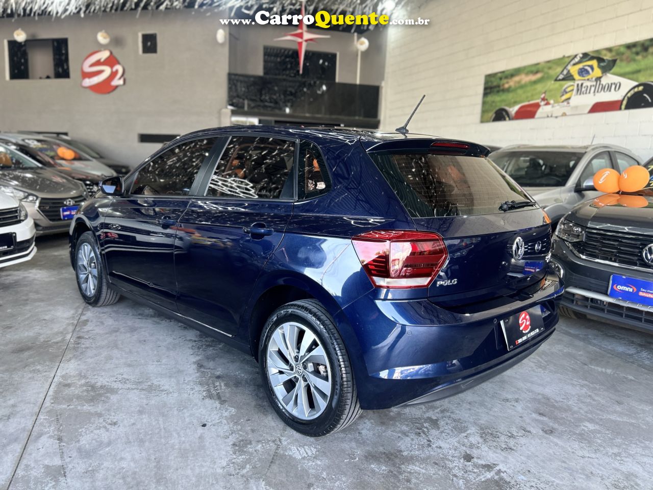 VOLKSWAGEN   POLO COMFORT. 200 TSI 1.0 FLEX 12V AUT.   AZUL 2019 1.0 FLEX - Loja