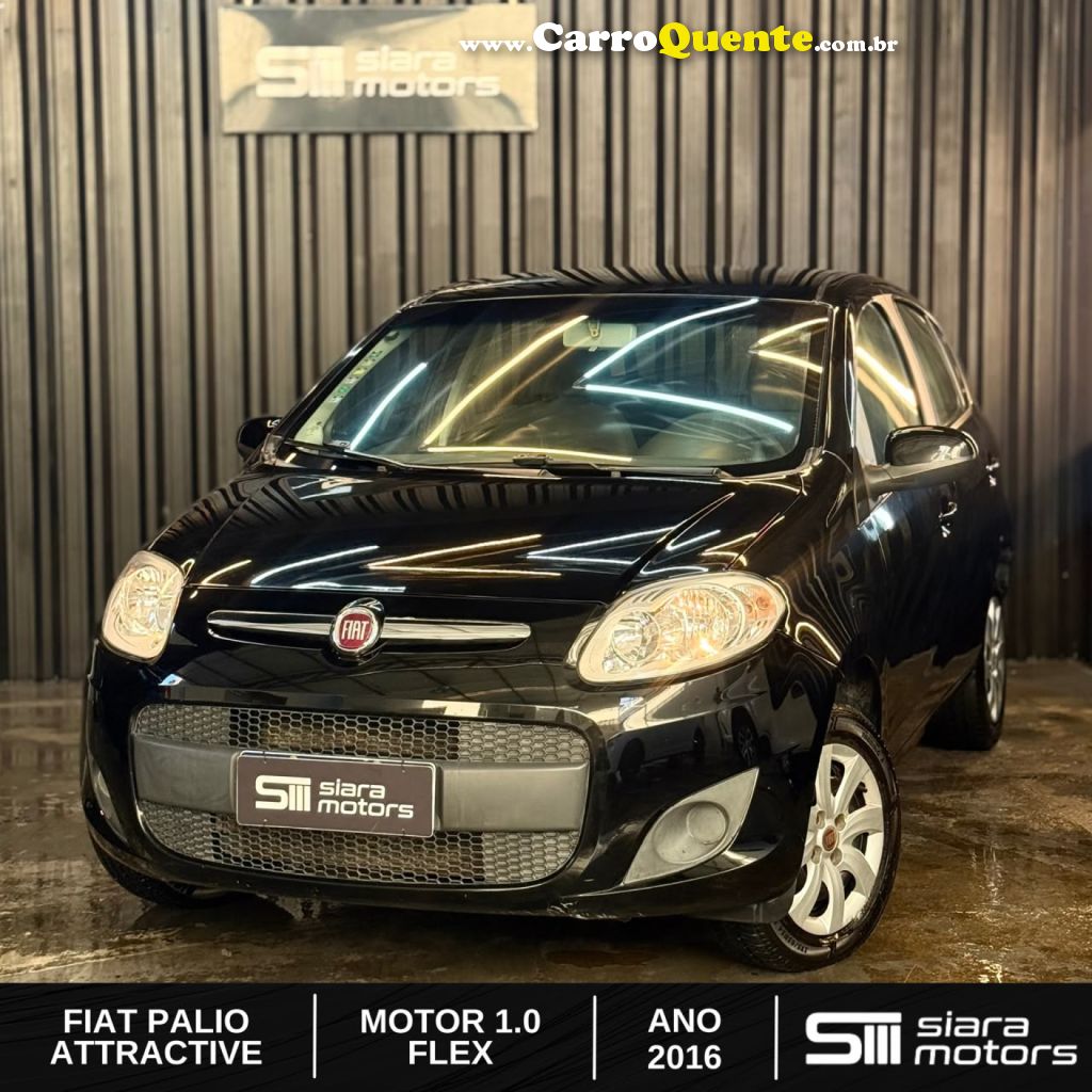 FIAT   PALIO ATTRA. BEST SELLER 1.0 EVO FLEX 5P   PRETO 2016 1.0 FLEX - Loja