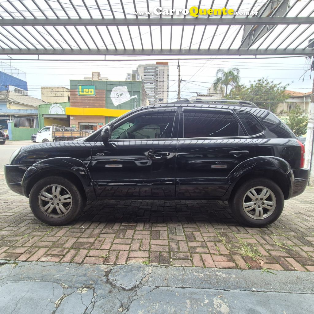 HYUNDAI   TUCSON GLS 2.7 MPFI 24V 175CV AUT.   PRETO 2008 2.7 GASOLINA - Loja