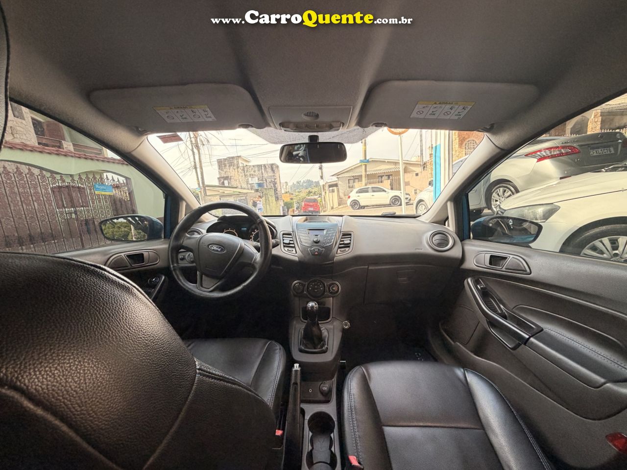 FORD   FIESTA 1.5 16V FLEX MEC. 5P   AZUL 2014 1.5 FLEX - Loja
