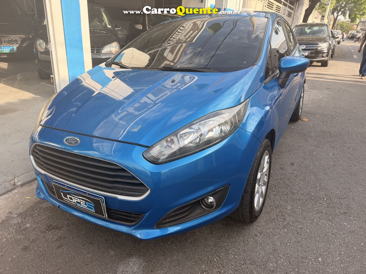 FORD   FIESTA 1.5 16V FLEX MEC. 5P   AZUL 2014 1.5 FLEX - Loja