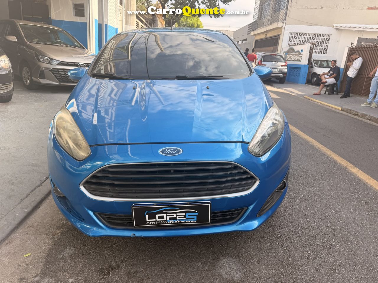 FORD   FIESTA 1.5 16V FLEX MEC. 5P   AZUL 2014 1.5 FLEX - Loja
