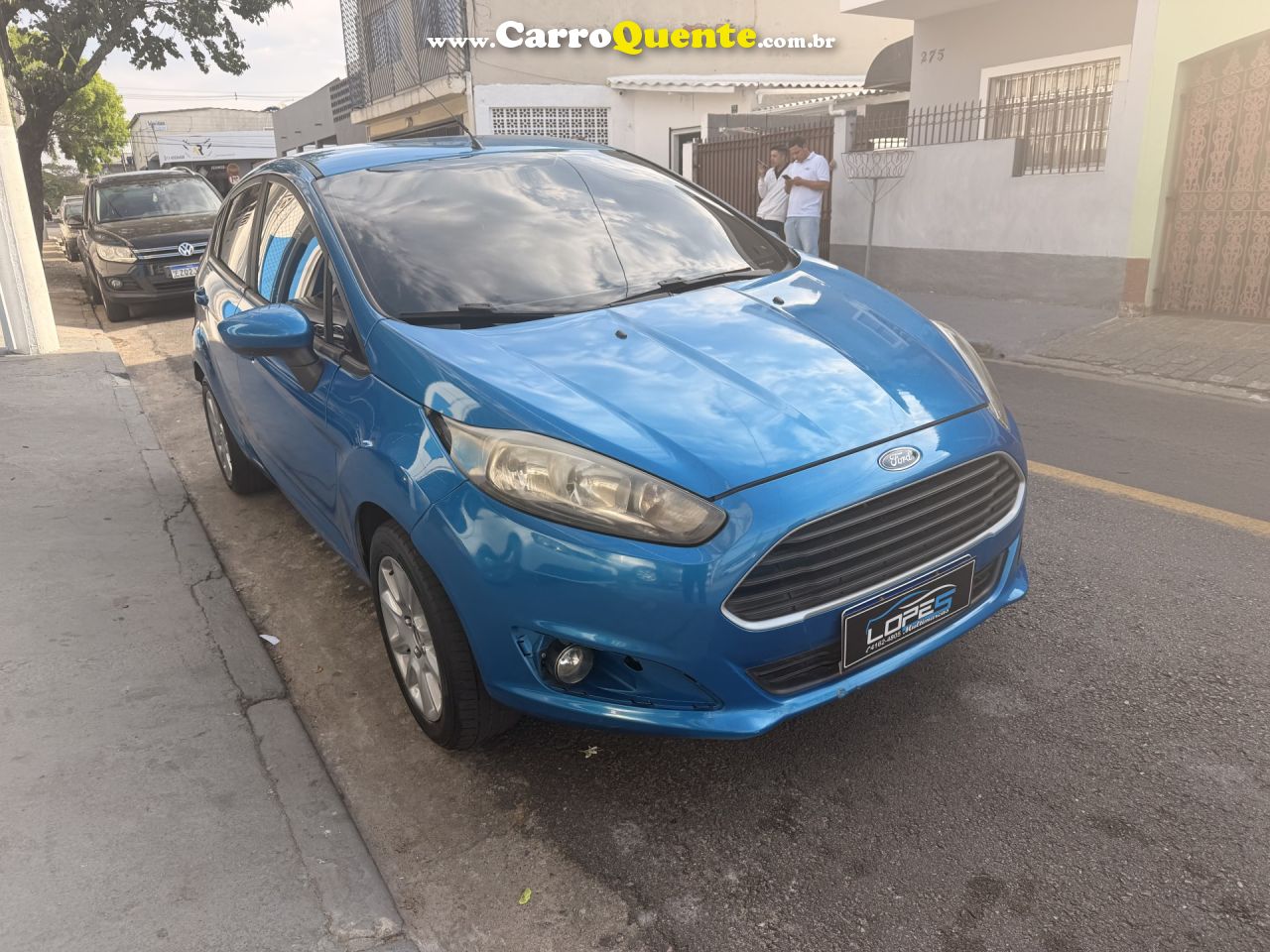 FORD   FIESTA 1.5 16V FLEX MEC. 5P   AZUL 2014 1.5 FLEX - Loja