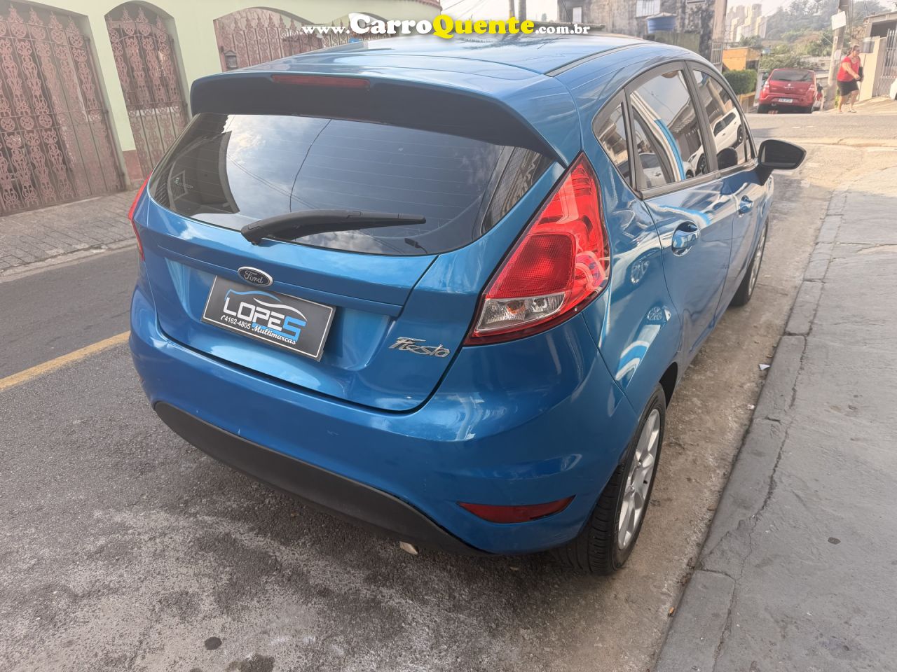 FORD   FIESTA 1.5 16V FLEX MEC. 5P   AZUL 2014 1.5 FLEX - Loja