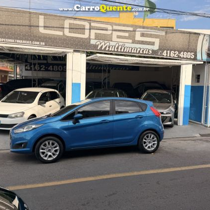 FORD   FIESTA 1.5 16V FLEX MEC. 5P   AZUL 2014 1.5 FLEX