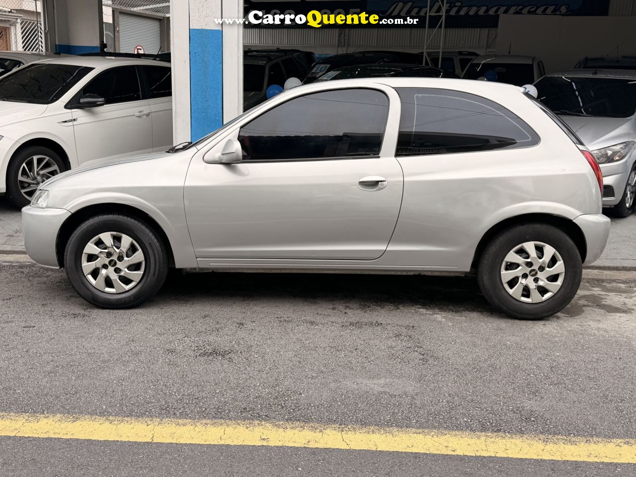 CHEVROLET   CELTA 1.0SUPERN.PIQ.1.0 MPFI VHC 8V 3P   PRATA 2003 1.0 GASOLINA - Loja