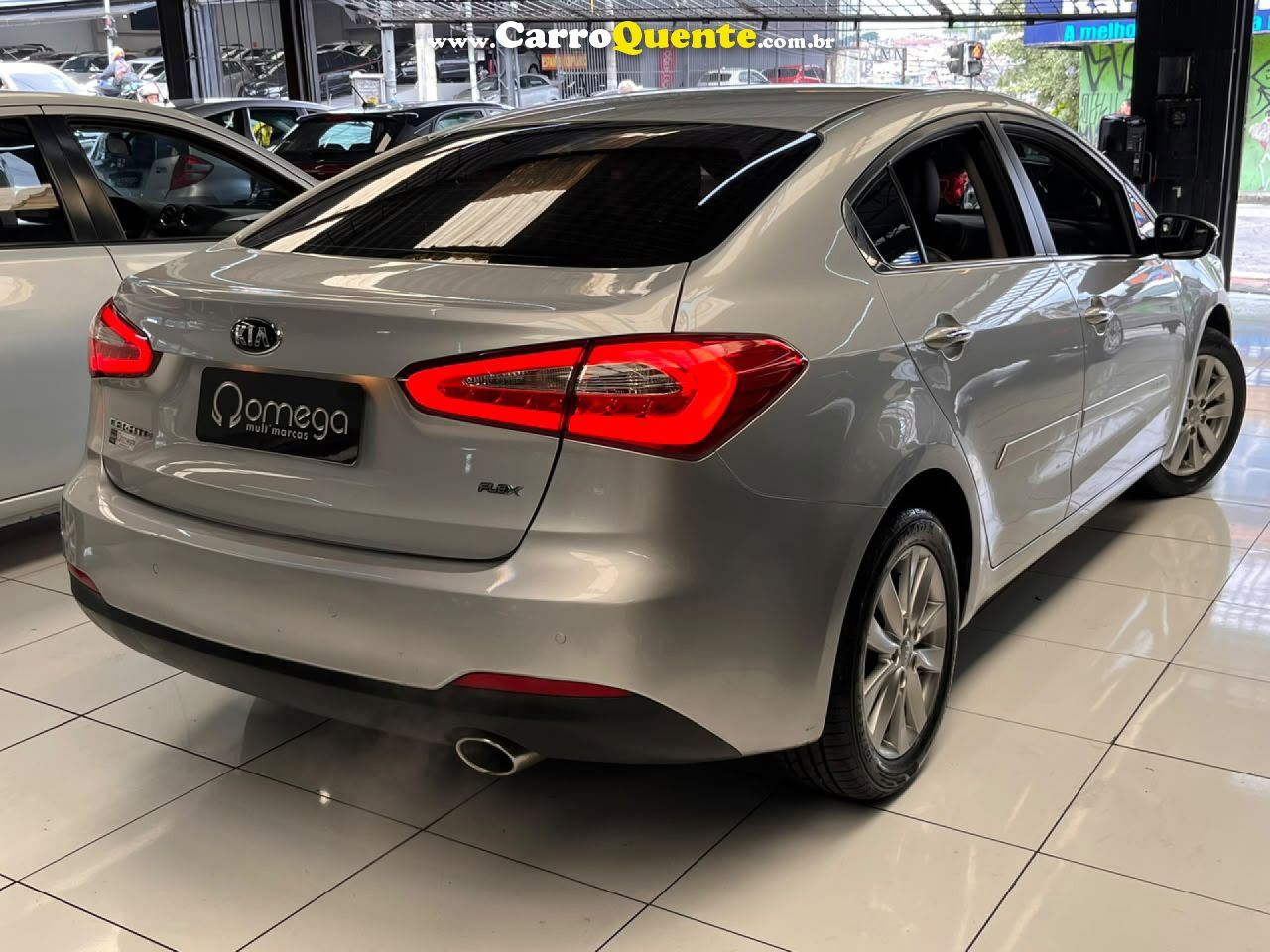 KIA   CERATO 1.6 16V  FLEX  AUT.   PRATA 2016 1.6 FLEX - Loja