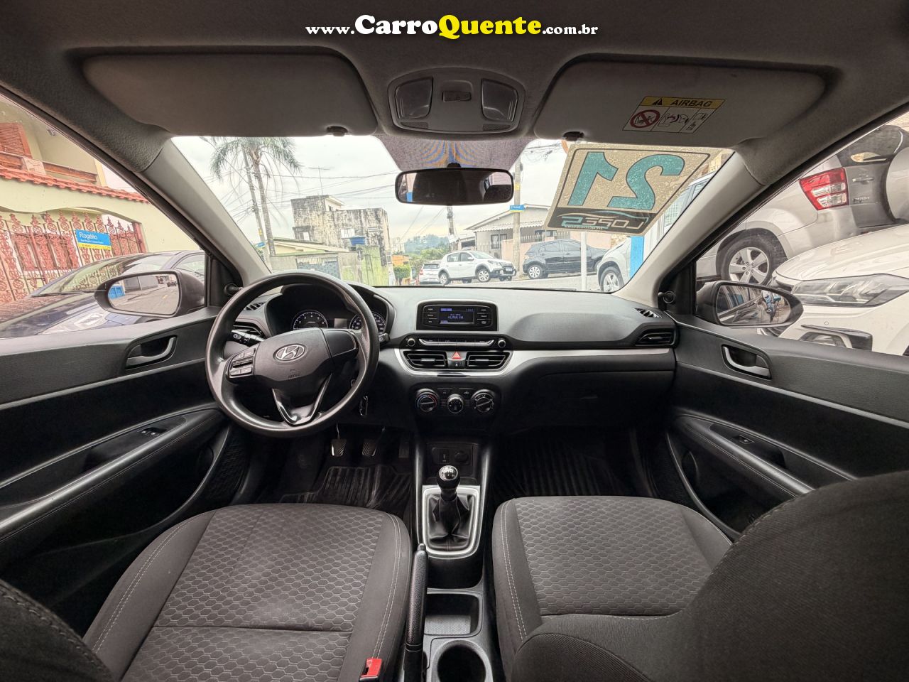 HYUNDAI   HB20 SENSE 1.0 FLEX 12V MEC.   PRETO 2021 1.0 FLEX - Loja