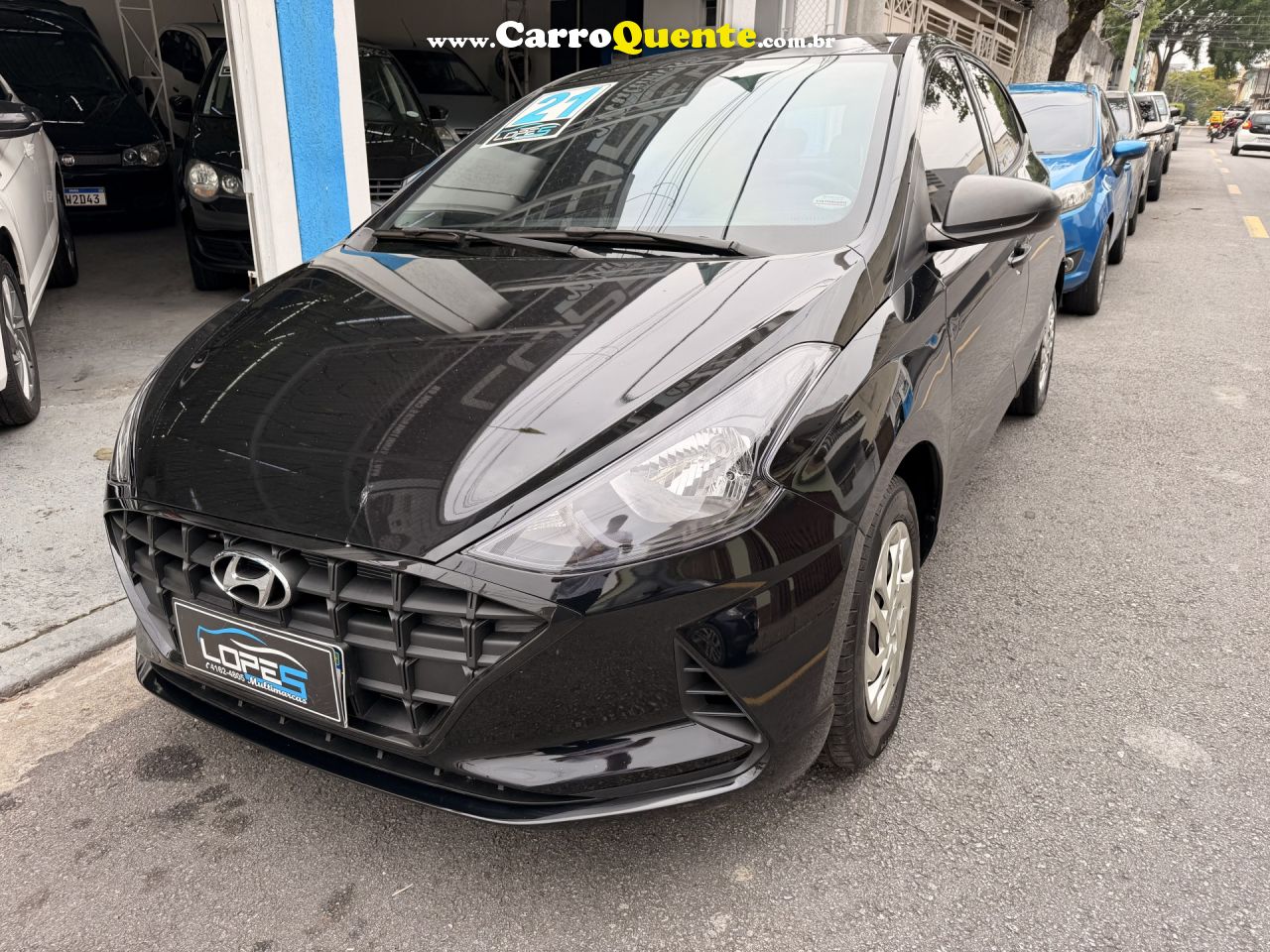 HYUNDAI   HB20 SENSE 1.0 FLEX 12V MEC.   PRETO 2021 1.0 FLEX - Loja