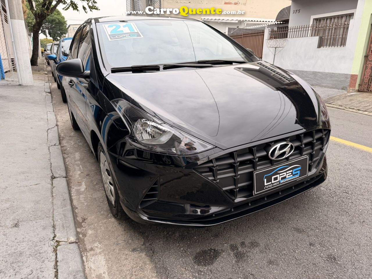 HYUNDAI   HB20 SENSE 1.0 FLEX 12V MEC.   PRETO 2021 1.0 FLEX - Loja
