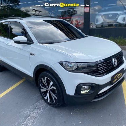 VOLKSWAGEN   T-CROSS COMFORTLINE 1.0 TSI FLEX 5P AUT.   BRANCO 2021 1.0 FLEX