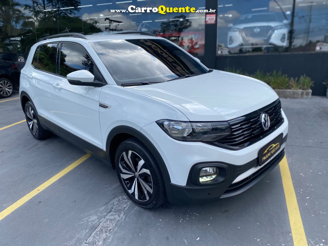 VOLKSWAGEN   T-CROSS COMFORTLINE 1.0 TSI FLEX 5P AUT.   BRANCO 2021 1.0 FLEX - Loja