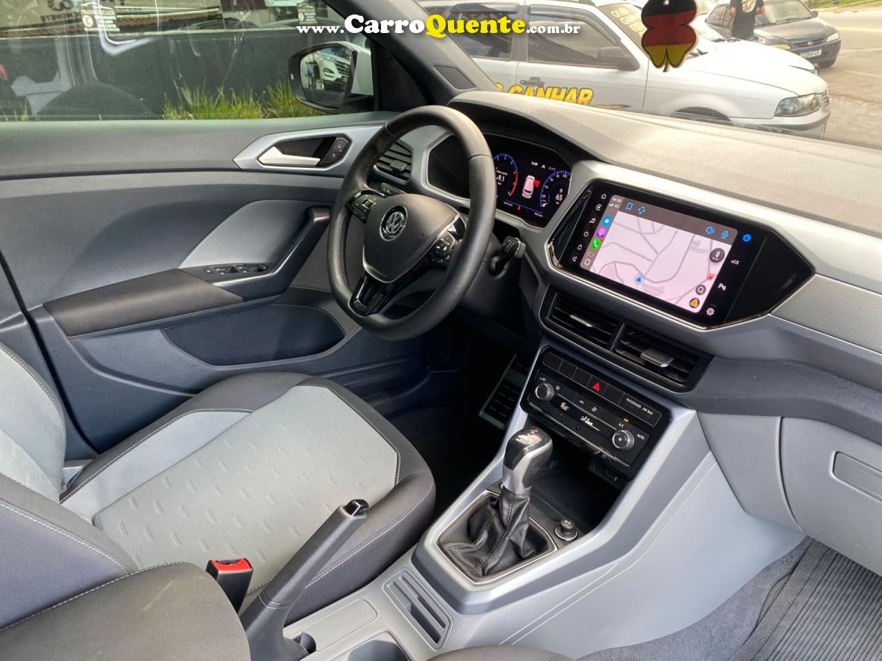VOLKSWAGEN   T-CROSS COMFORTLINE 1.0 TSI FLEX 5P AUT.   BRANCO 2021 1.0 FLEX - Loja