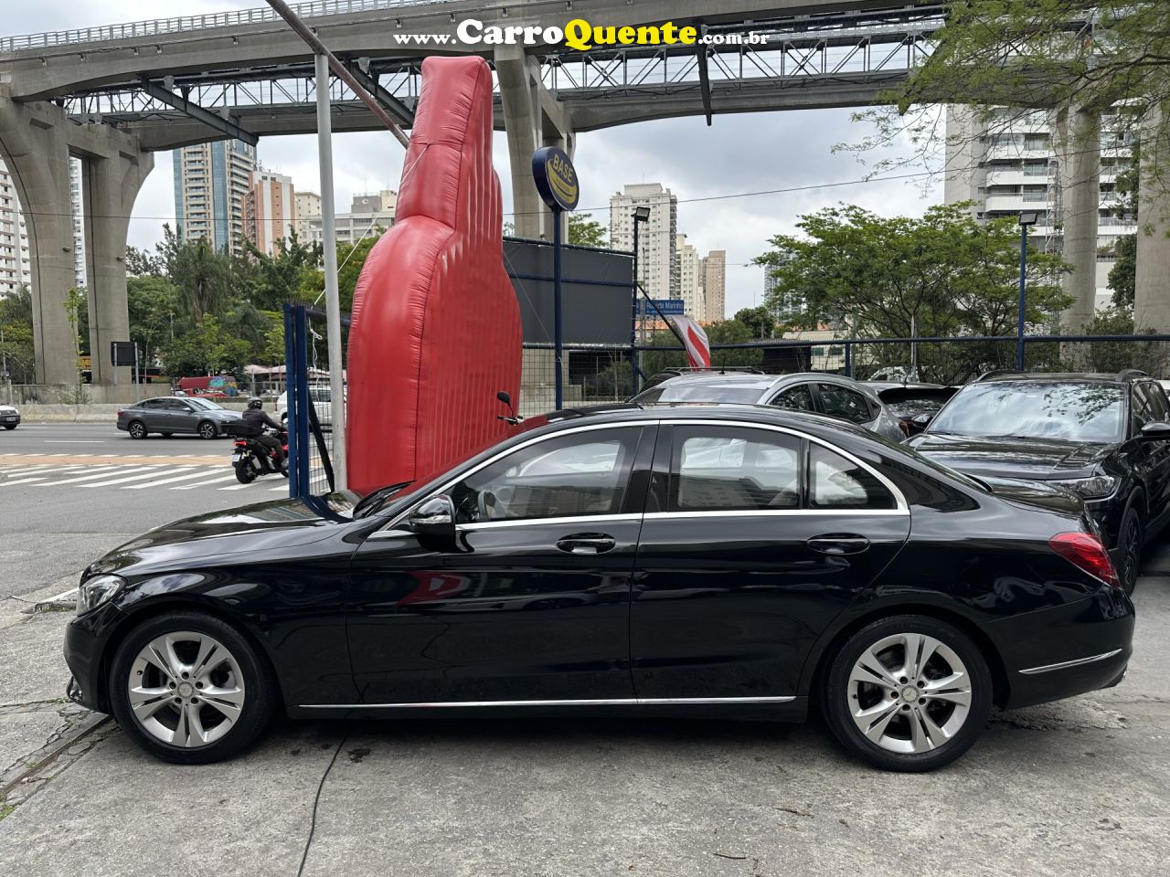 MERCEDES-BENZ   C-180 CGI AVANT. 1.61.6 FLEXTB 16V AUT.   PRETO 2015 1.6 T GASOLINA - Loja