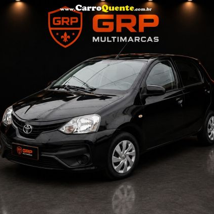 TOYOTA   ETIOS X 1.3 FLEX 16V 5P MEC.   PRETO 2018 1.3 FLEX
