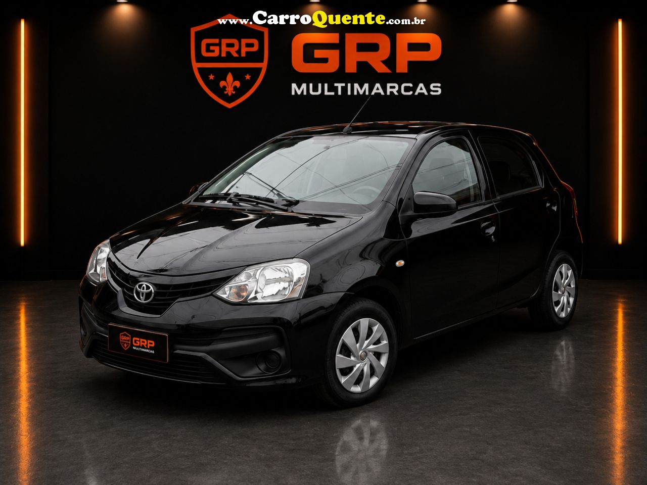TOYOTA   ETIOS X 1.3 FLEX 16V 5P MEC.   PRETO 2018 1.3 FLEX - Loja