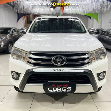 TOYOTA   HILUX CD SRV 4X2 2.7 FLEX 16V AUT.   BRANCO 2017 2.7 FLEX