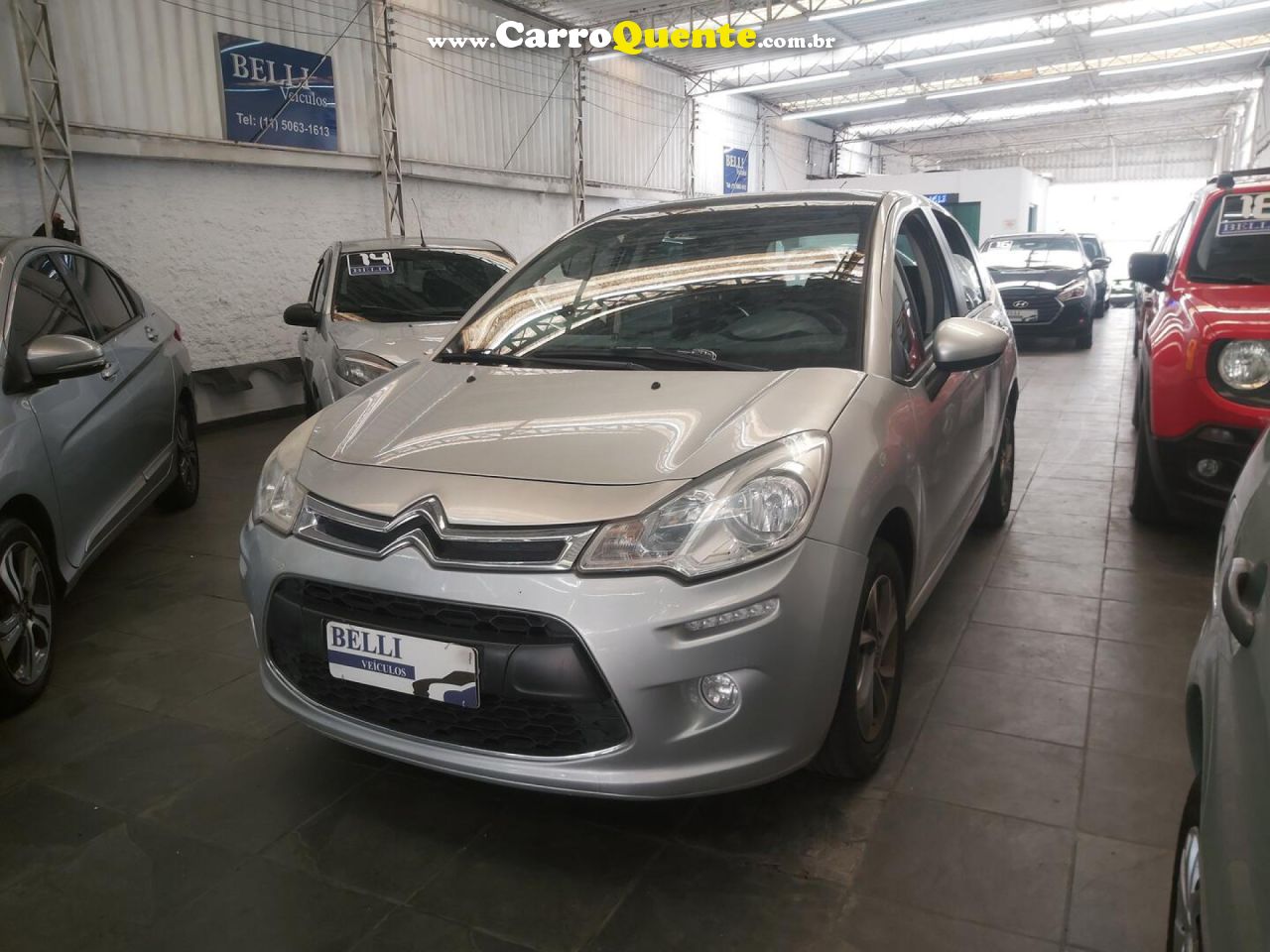 CITROËN   C3 TENDANCE 1.6 VTI FLEX START 16V AUT.   PRATA 2015 1.6 FLEX - Loja