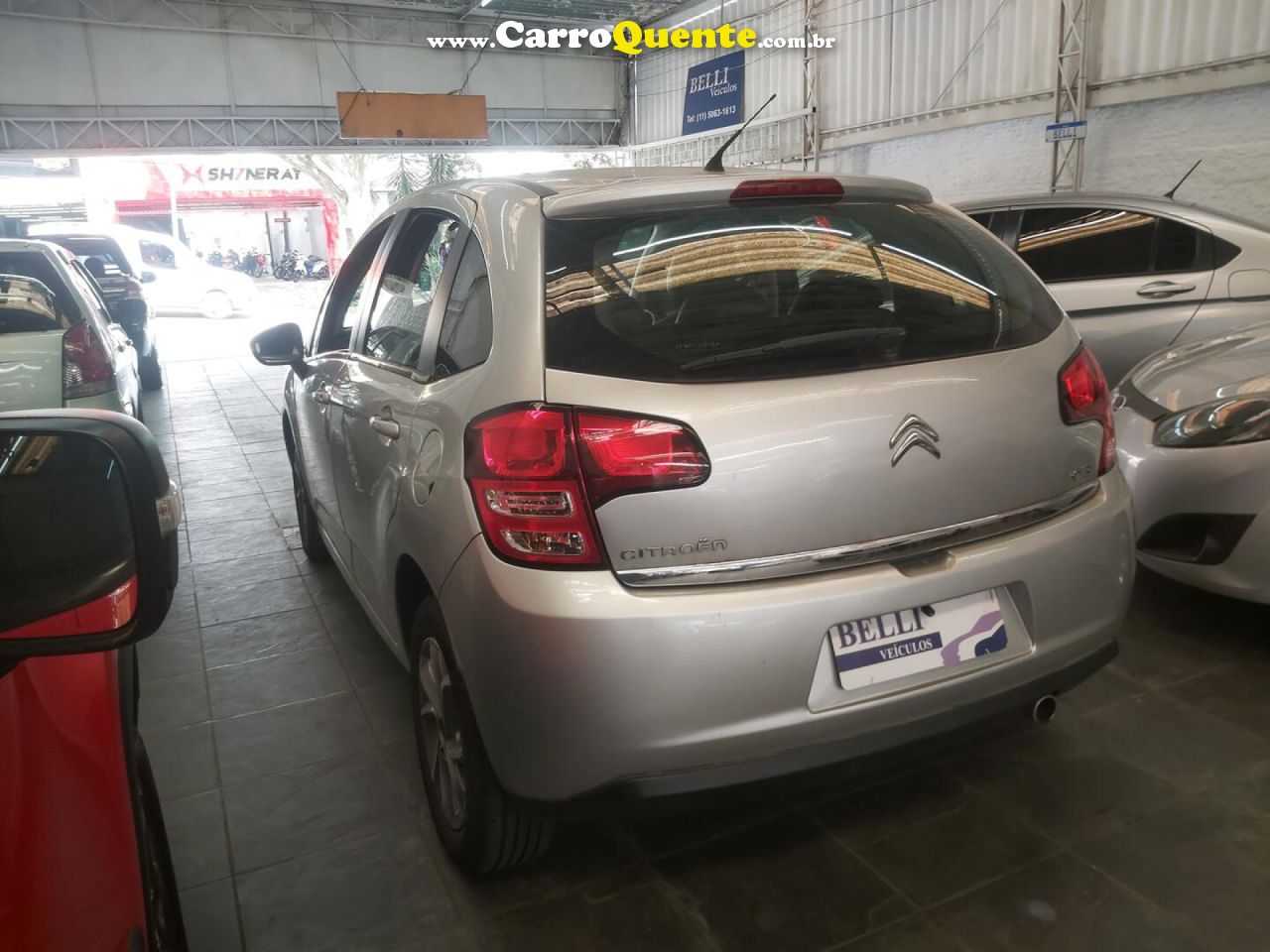 CITROËN   C3 TENDANCE 1.6 VTI FLEX START 16V AUT.   PRATA 2015 1.6 FLEX - Loja