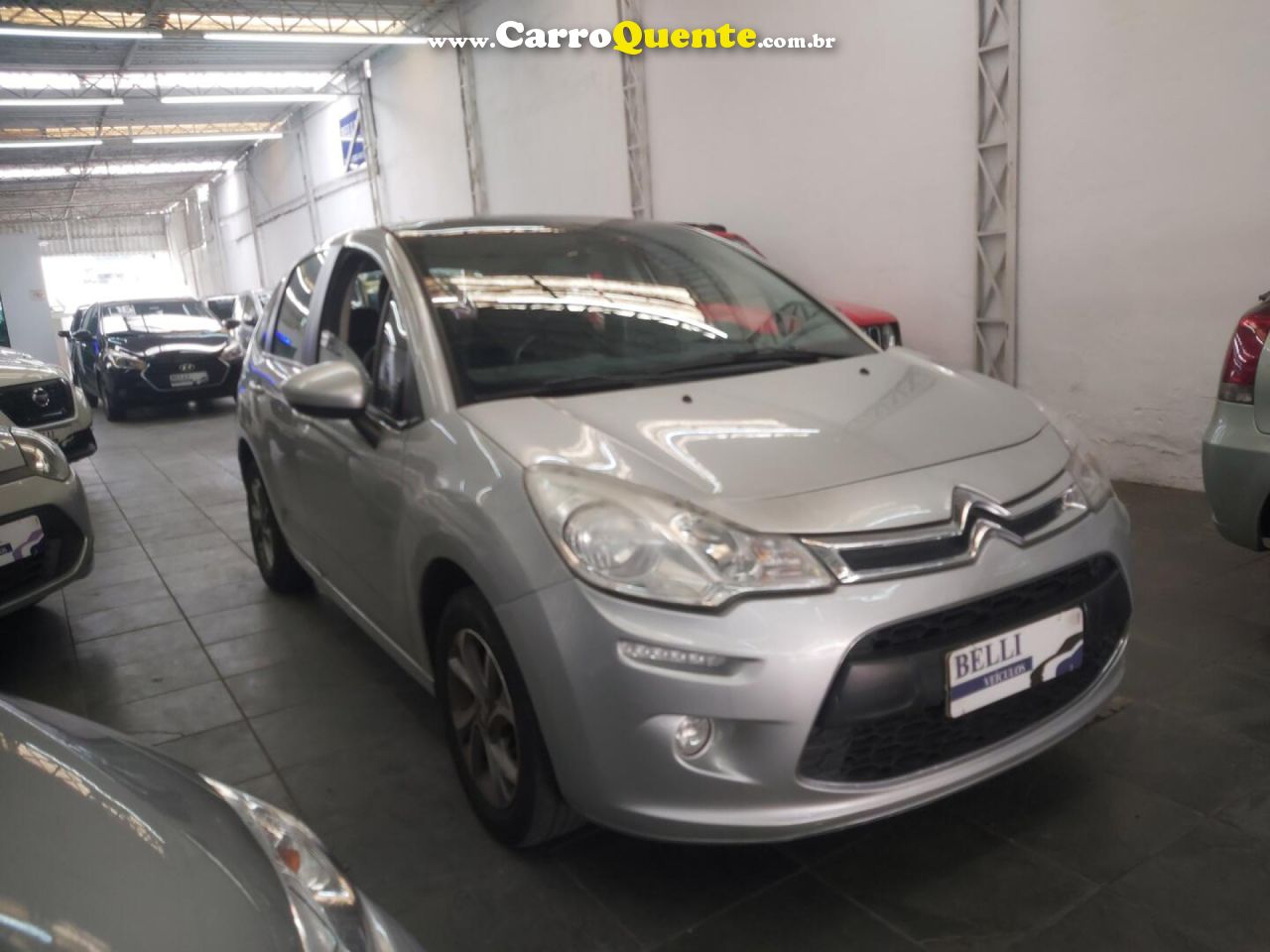 CITROËN   C3 TENDANCE 1.6 VTI FLEX START 16V AUT.   PRATA 2015 1.6 FLEX - Loja