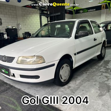 VOLKSWAGEN   GOL CITY 1.0 MI 8V 2P   BRANCO 2004 1.0 GASOLINA