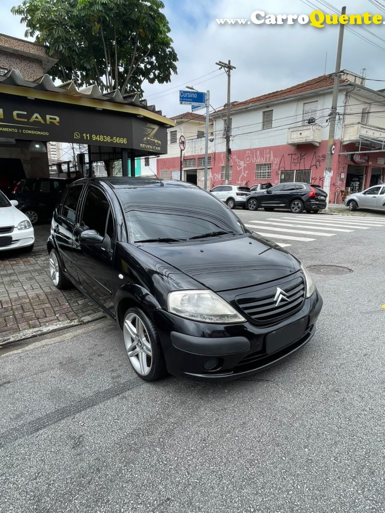 CITROËN   C3 GLX 1.6 1.6 FLEX 16V 5P   PRETO 2008 1.6 FLEX - Loja