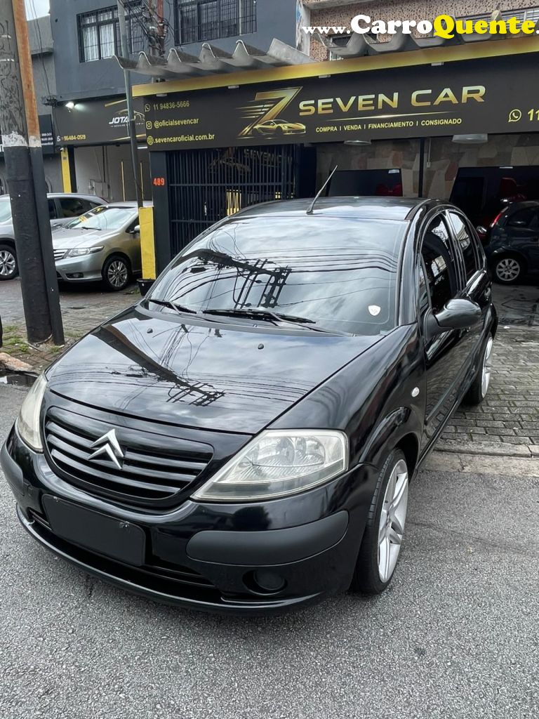 CITROËN   C3 GLX 1.6 1.6 FLEX 16V 5P   PRETO 2008 1.6 FLEX - Loja