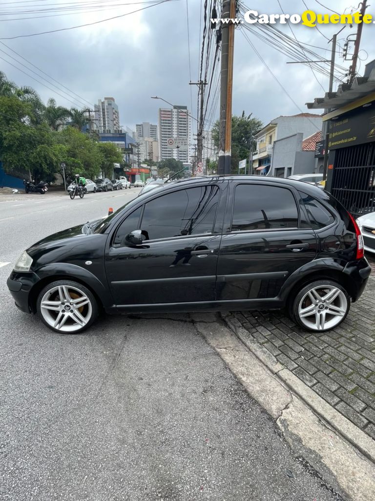 CITROËN   C3 GLX 1.6 1.6 FLEX 16V 5P   PRETO 2008 1.6 FLEX - Loja