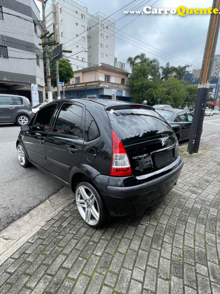 CITROËN   C3 GLX 1.6 1.6 FLEX 16V 5P   PRETO 2008 1.6 FLEX - Loja