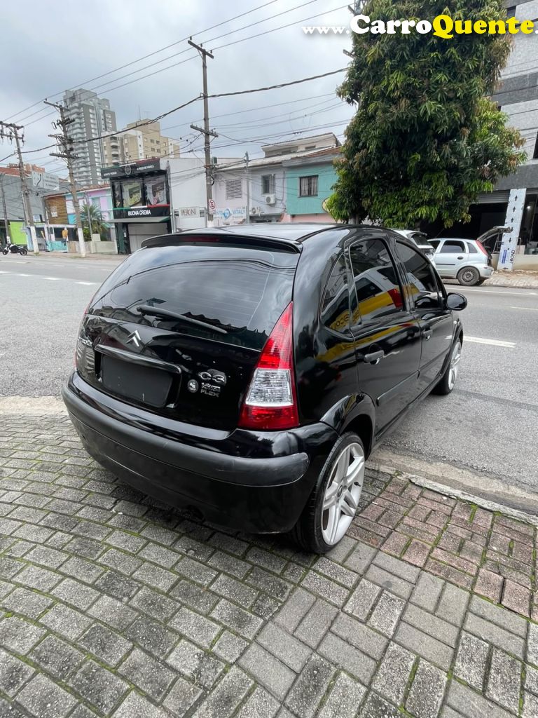 CITROËN   C3 GLX 1.6 1.6 FLEX 16V 5P   PRETO 2008 1.6 FLEX - Loja