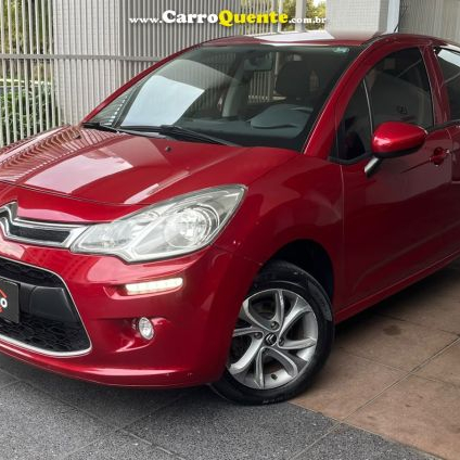CITROËN   C3 ATTRACTION 1.5 FLEX UNICA DONA BAIXA KM BOM ESTADO GERAL   VERMELHO 2017 1.5 FLEX